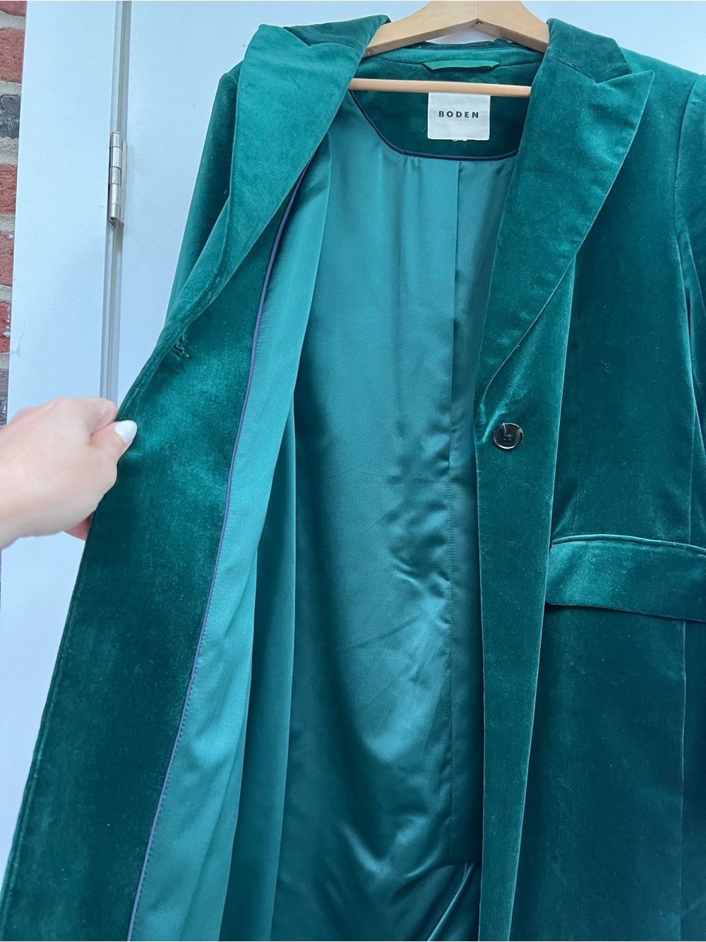 Boden Velvet Canterbury Coat - Picture 4 of 4